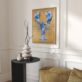 Lobster Royal Blue zonder bandjes- plexiglas schilderij - kunst