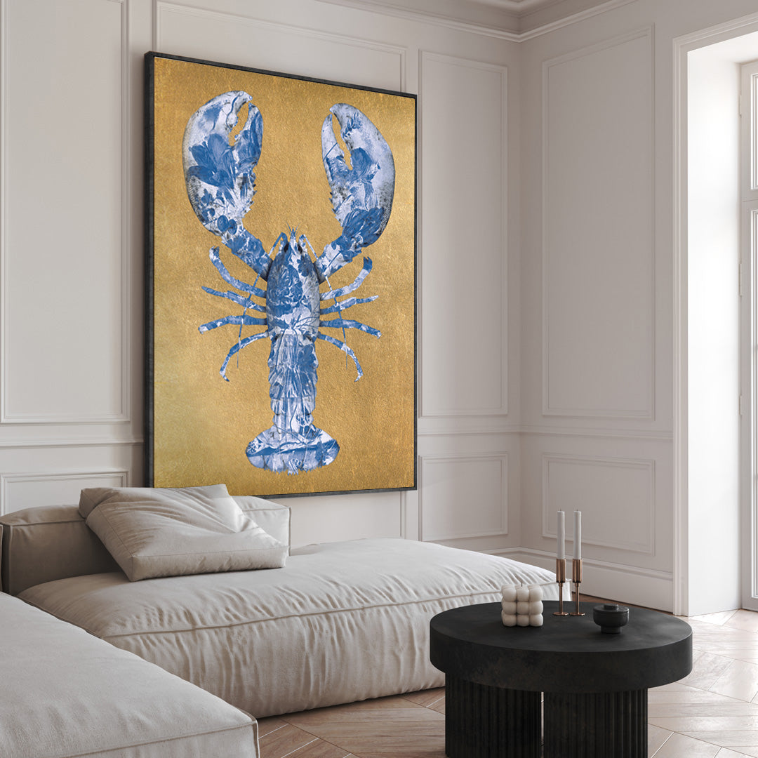 Lobster Royal Blue - akoestische schilderijen- plexiglas schilderij - kunst