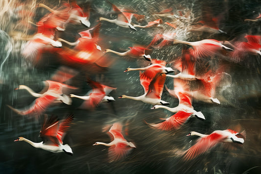 Flock- plexiglas schilderij - kunst