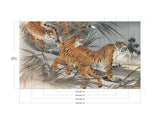 Tigers - Naadloos behang- plexiglas schilderij - kunst