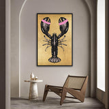 Lobster Royal Pink - akoestische schilderijen- plexiglas schilderij - kunst