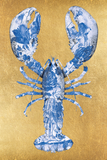 Lobster Royal Blue- plexiglas schilderij - kunst