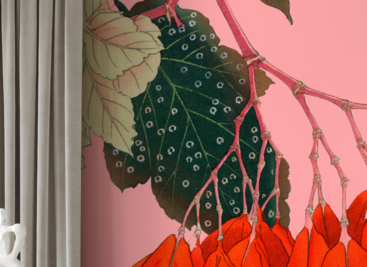 Flower Power - Naadloos behang - Bloemen schilderij- plexiglas schilderij - kunst