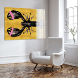 Lobster Gold Horizontaal- plexiglas schilderij - kunst